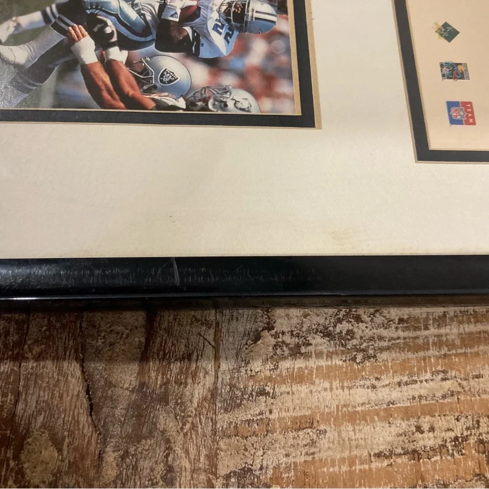 1996 Emmitt Smith Dallas Cowboys Framed Collectible Wall Art Football Plaque